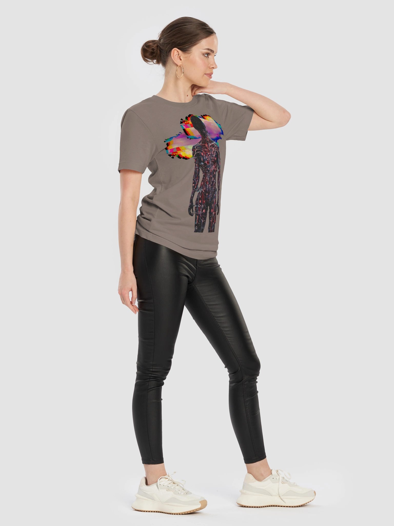 Written Flesh Cyber Glitch Silhouette Tee product image (3)