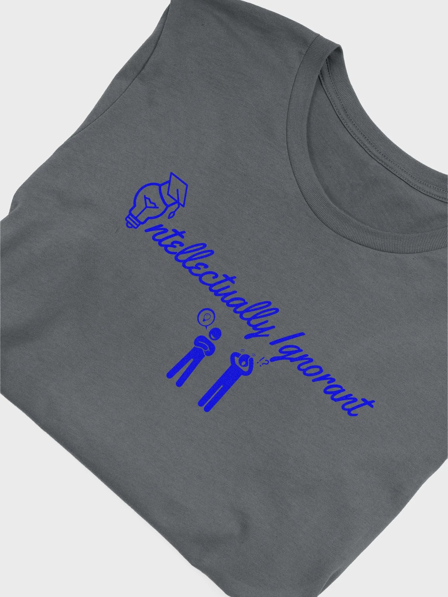 Intellectually Ignorant Blue logo Supersoft tee product image (9)