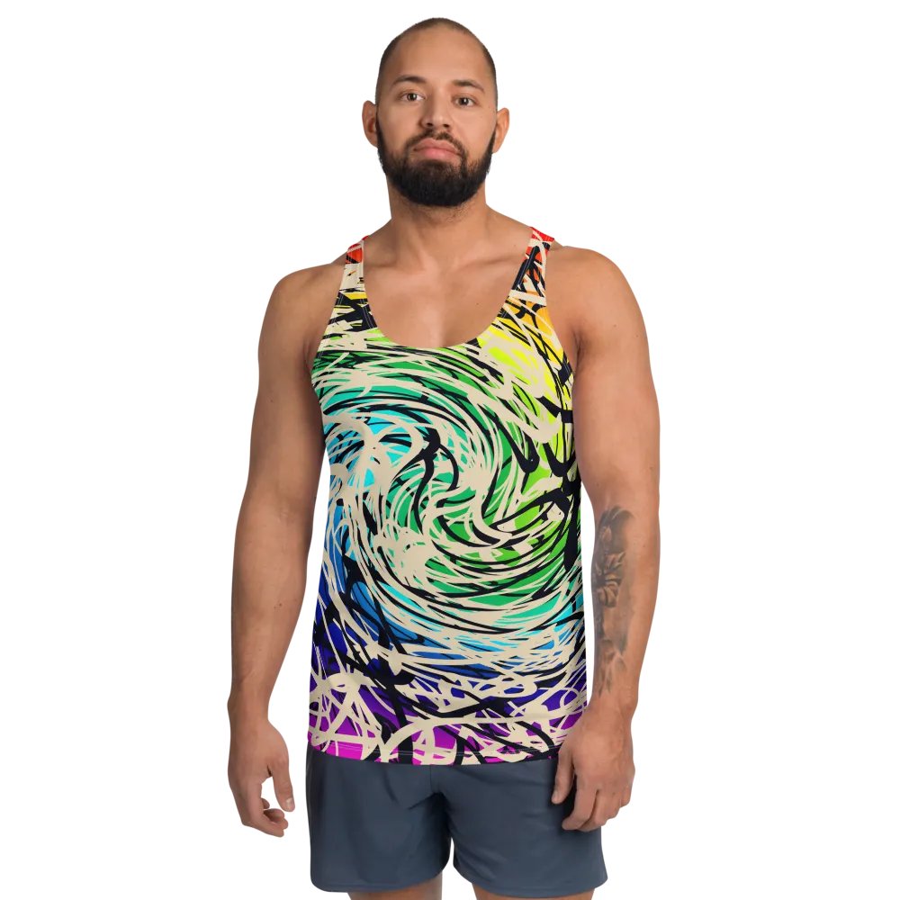 rainbow cyberwave tank top product image (4)