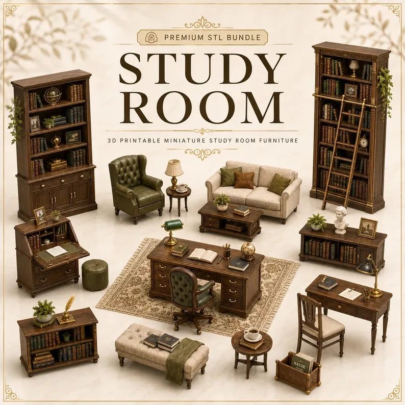 325+ Miniature Home Decor STL Bundle product image (4)
