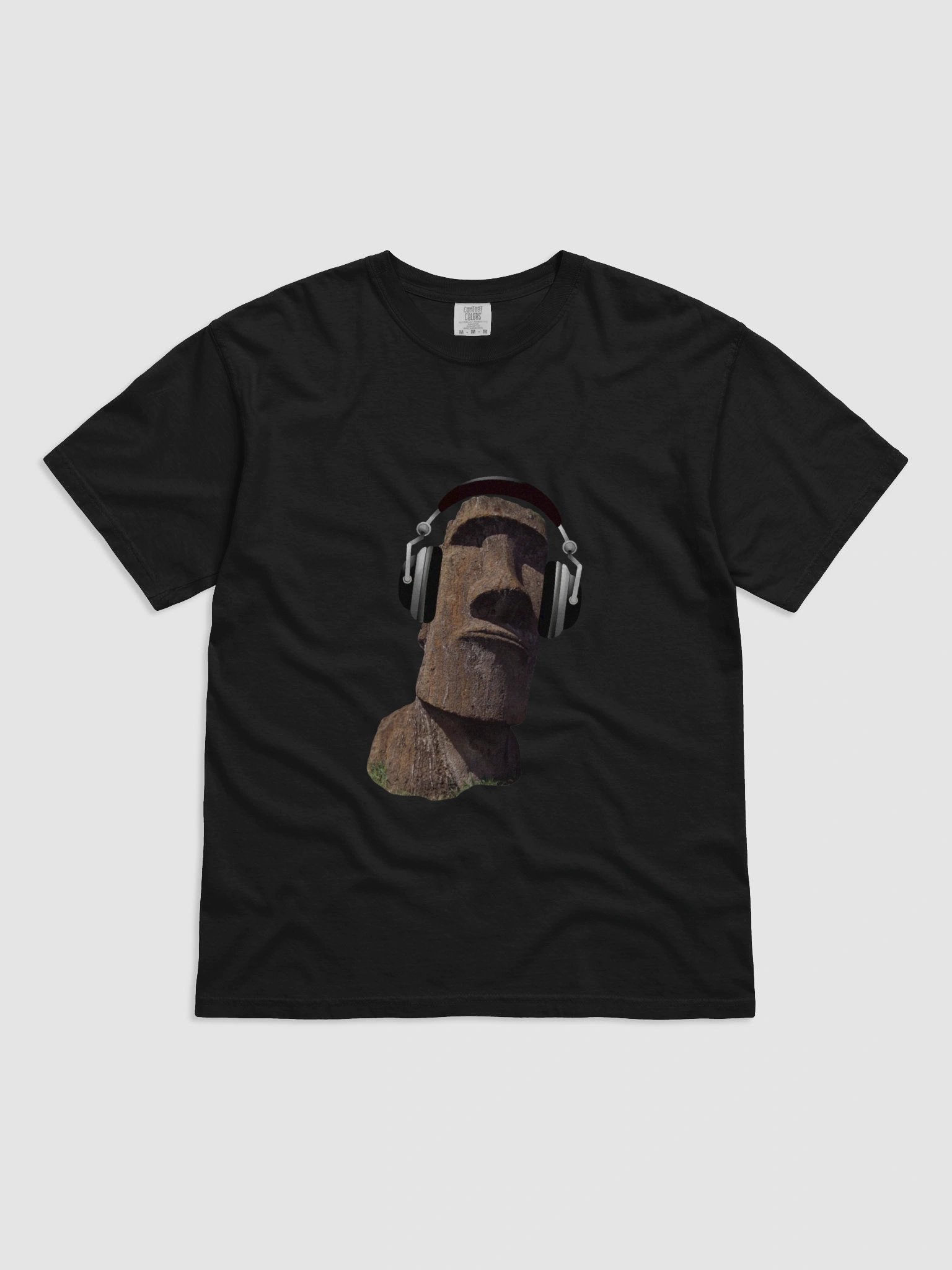Moai Beats: Easter Island Vibes Tee product image (1)
