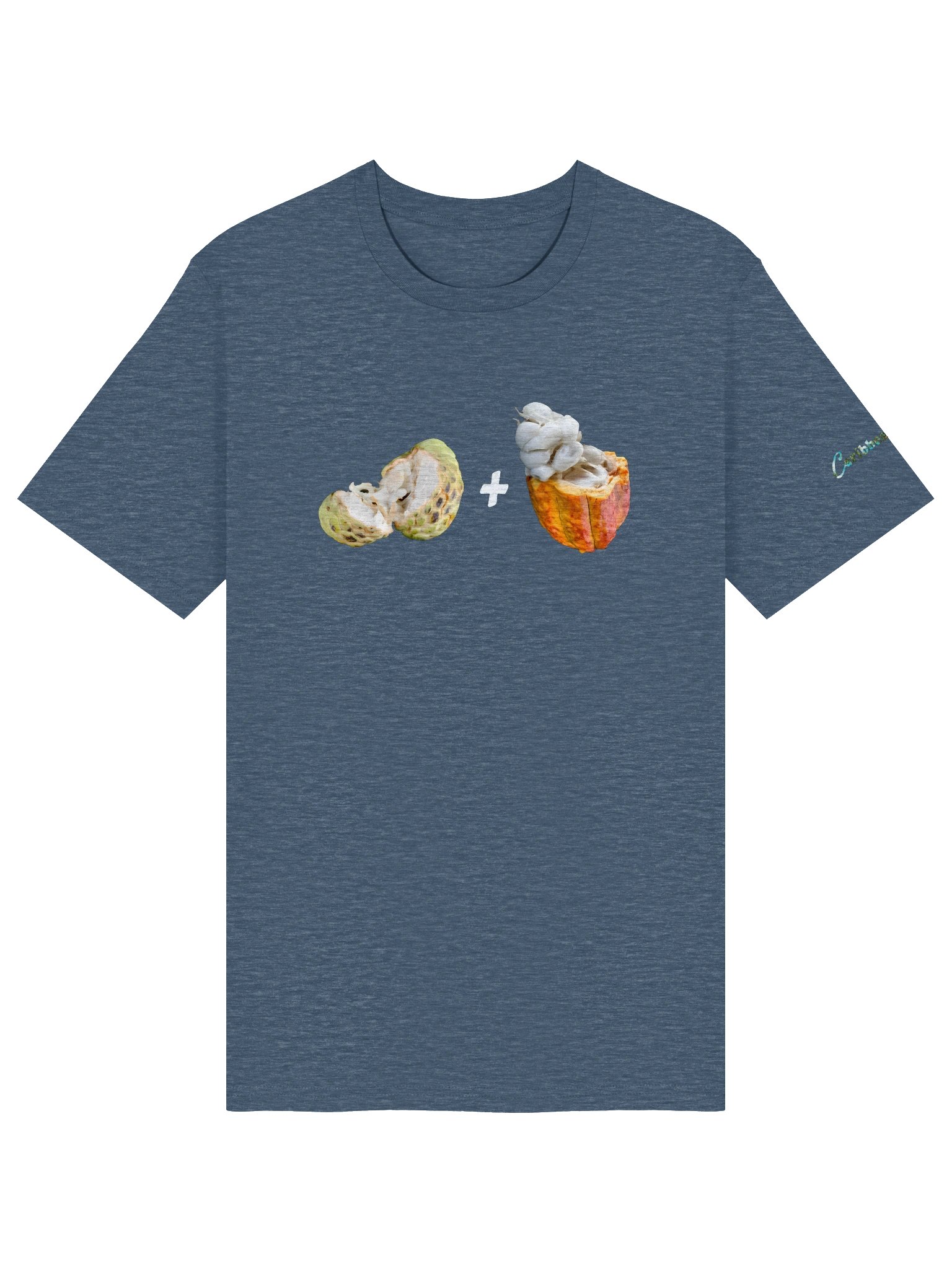 Caribbean Apples - Sugar Apple + CoCao West Indies - Minimal - Organic Cotton T-Shirt product image (63)
