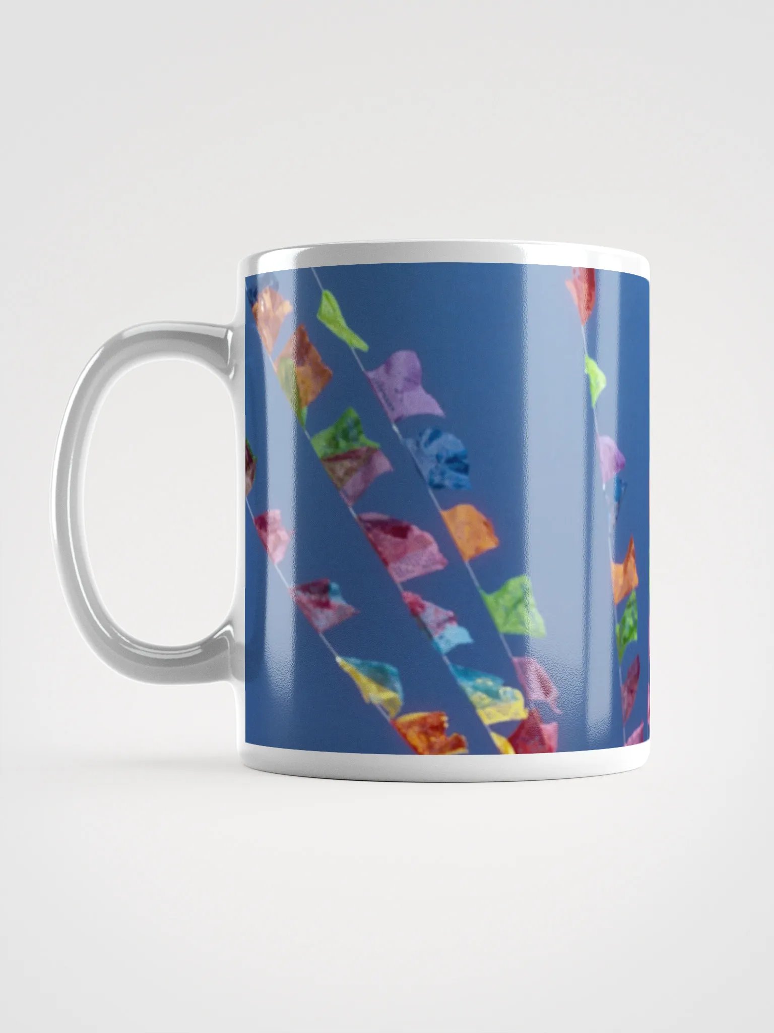 Papel Picado White Glossy Mug product image (12)