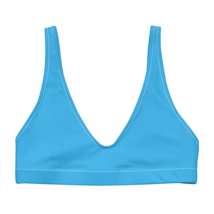 Blue Recycled Padded Bikini Top product image (2)