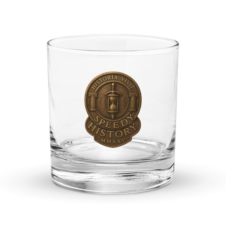 Speedy History “After Action” Rocks Glass (10.5oz) product image (1)