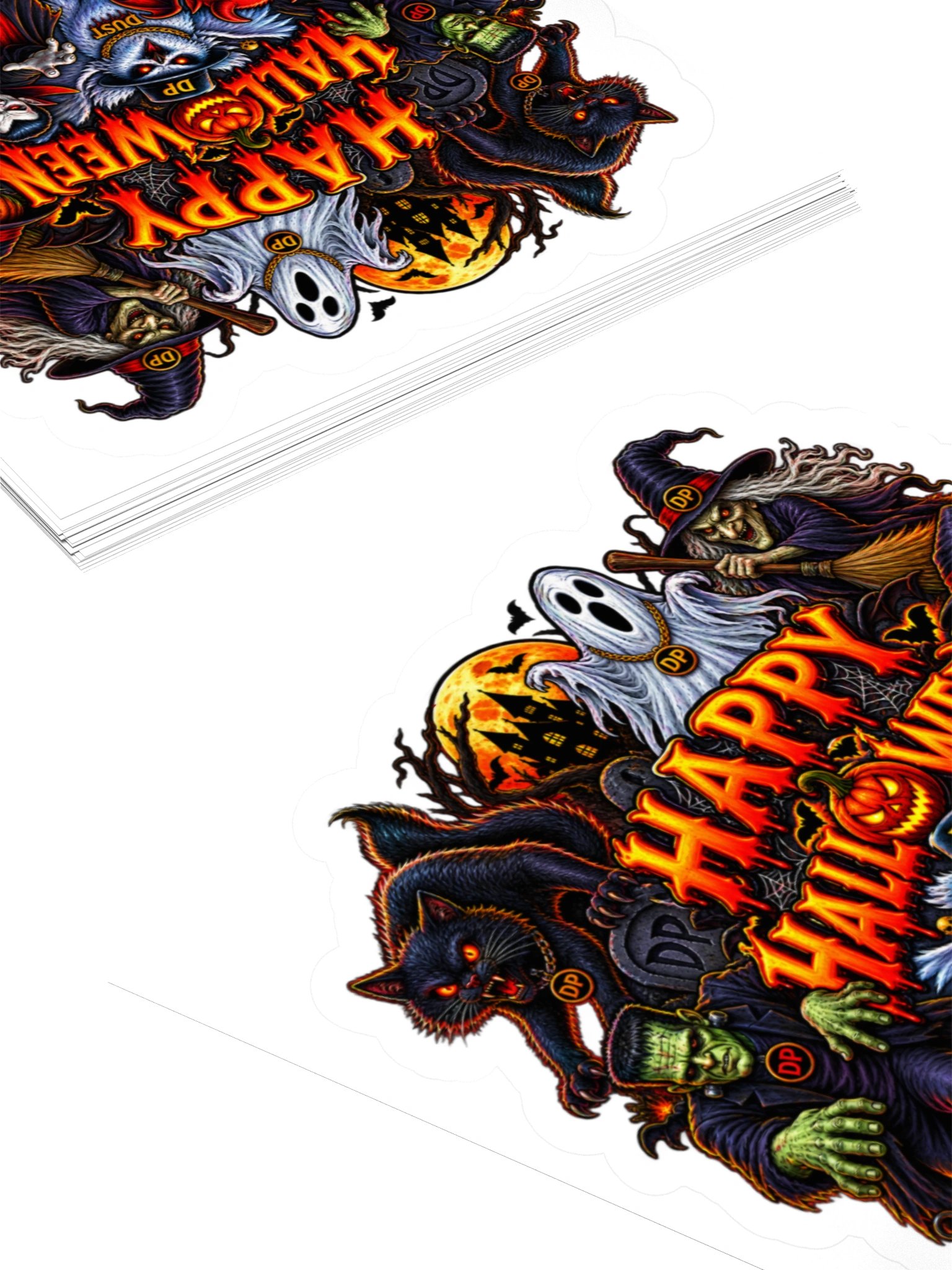 Happy Halloween 3" x 3" sticker product image (4)