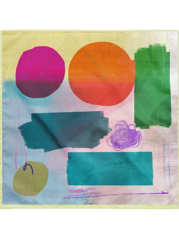 Playful Abstract Art Print Bandana product image (4)