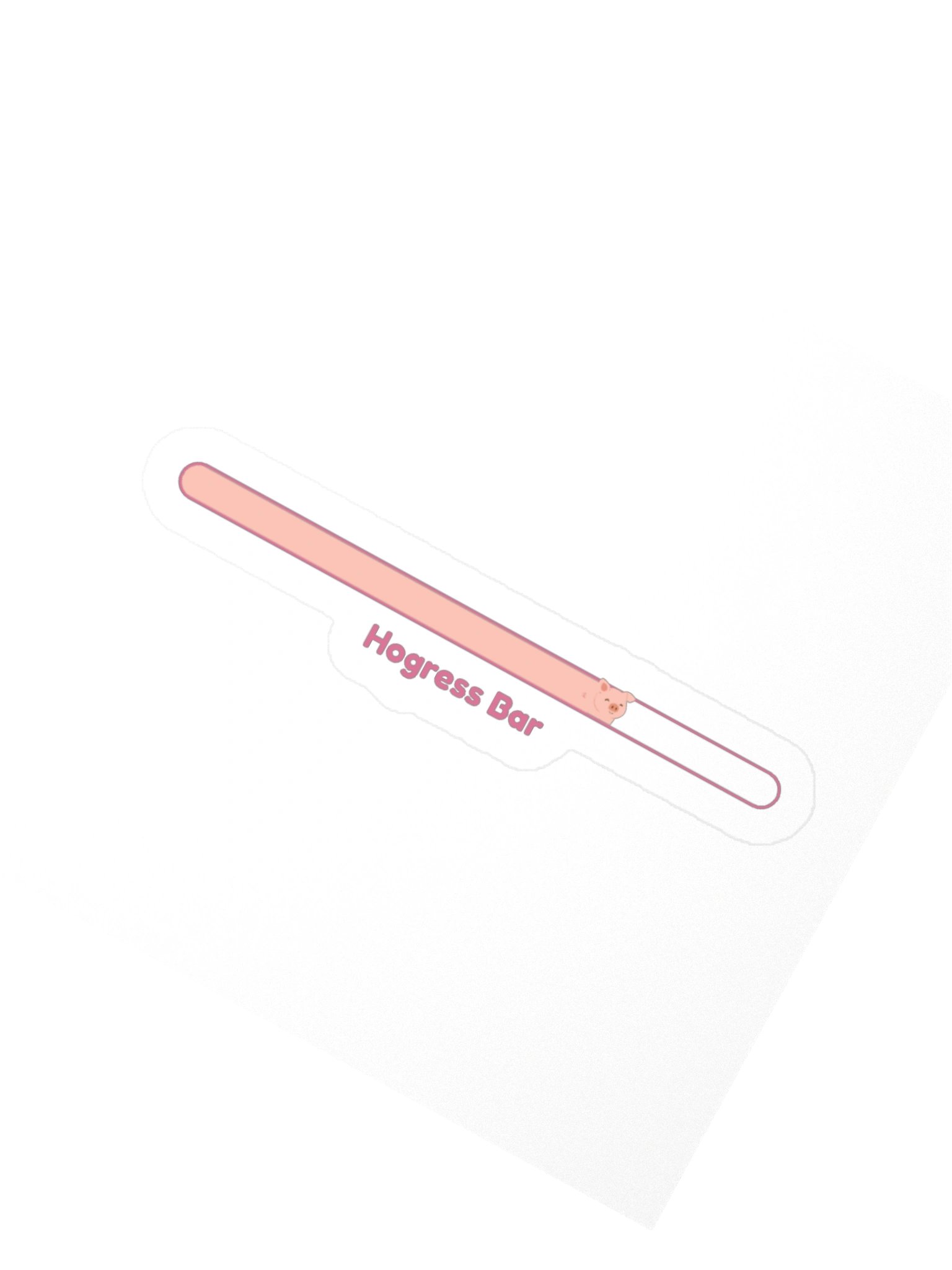 Hogress Bar Pig Progress Sticker product image (6)