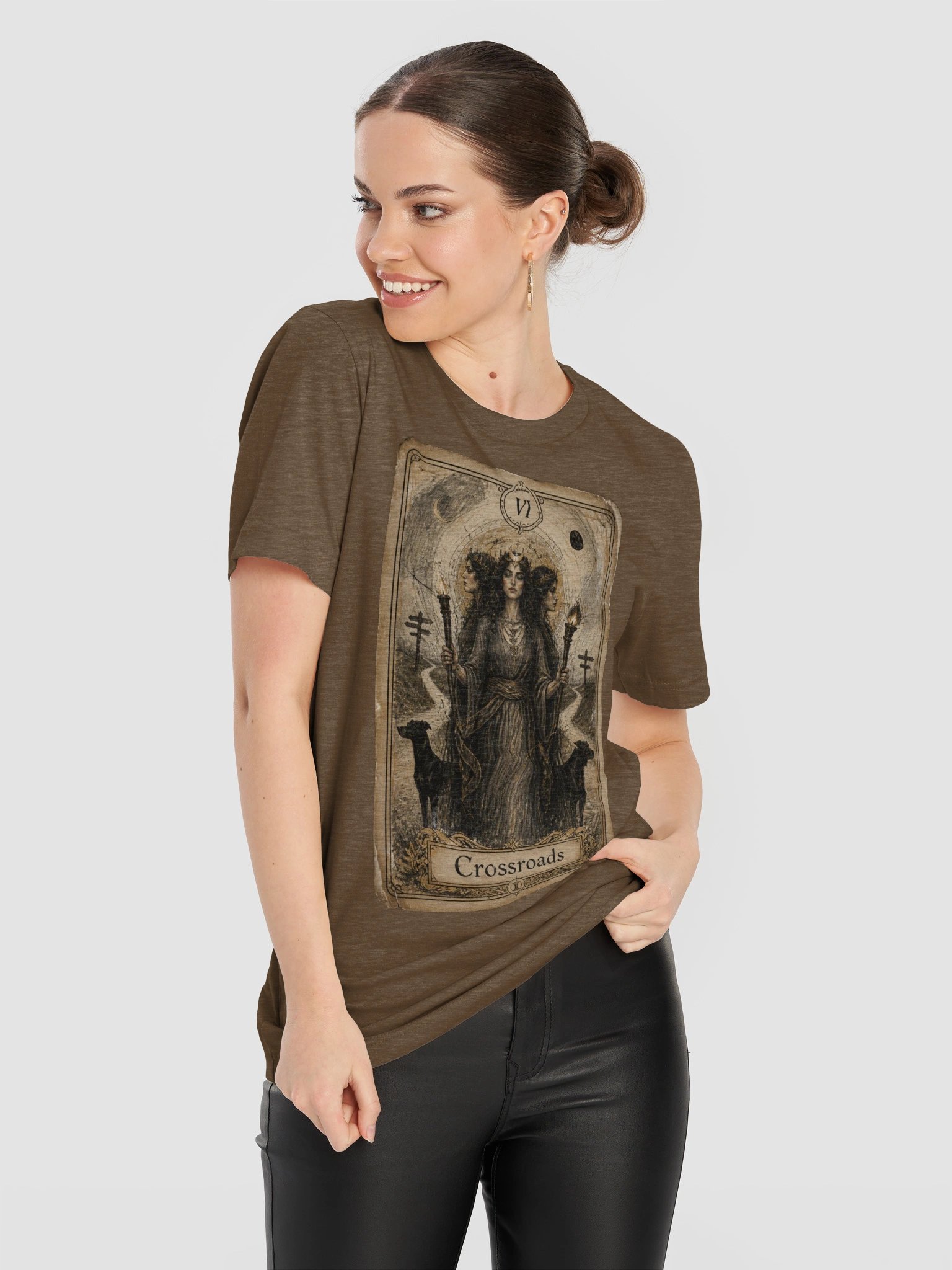 Hecate Crossroads Tarot Shirt Greek Mythology Tee product image (12)