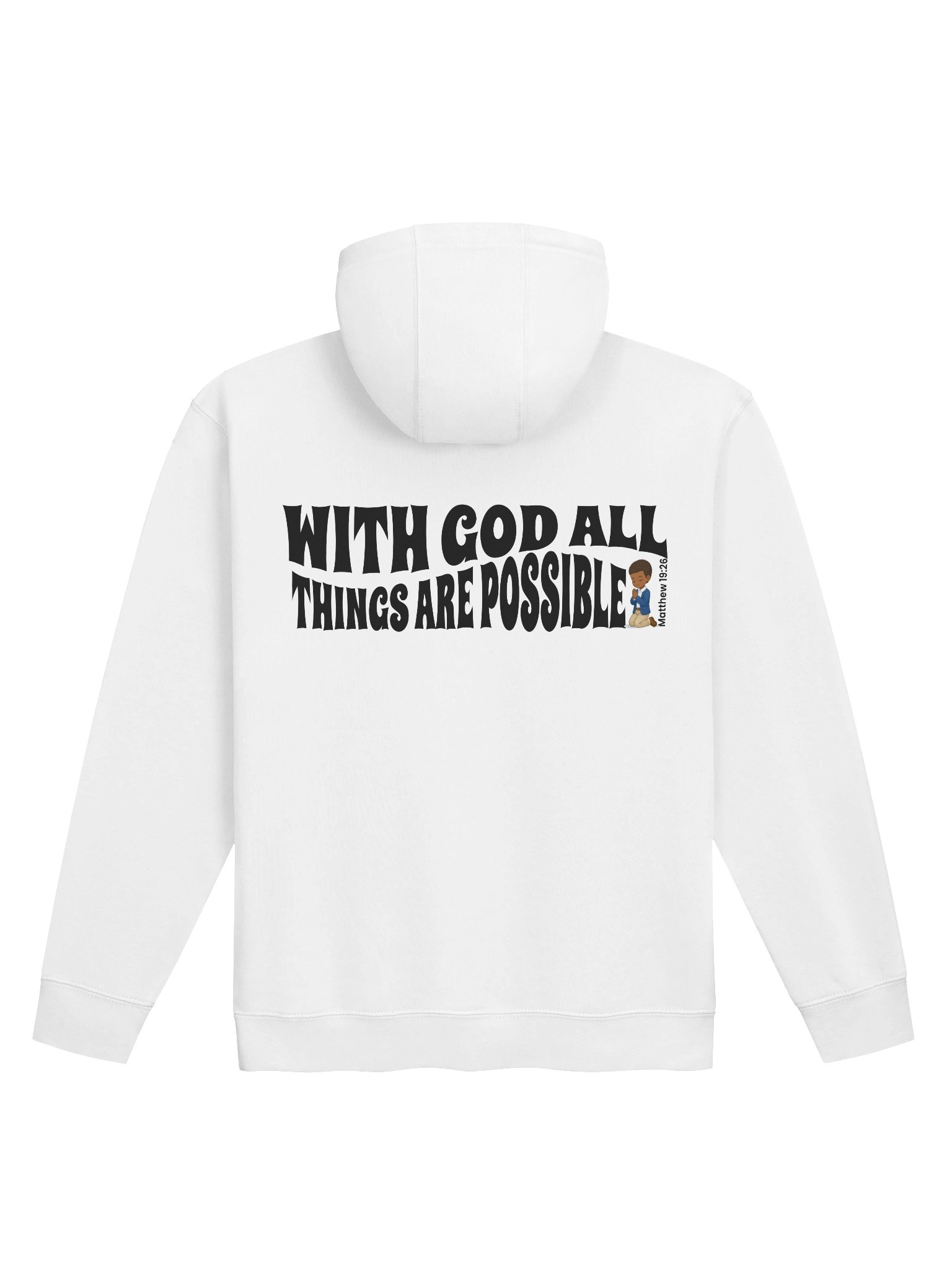 D2You Hoodie - With God all Things Are Possible - Style 2 (unisex) product image (1)