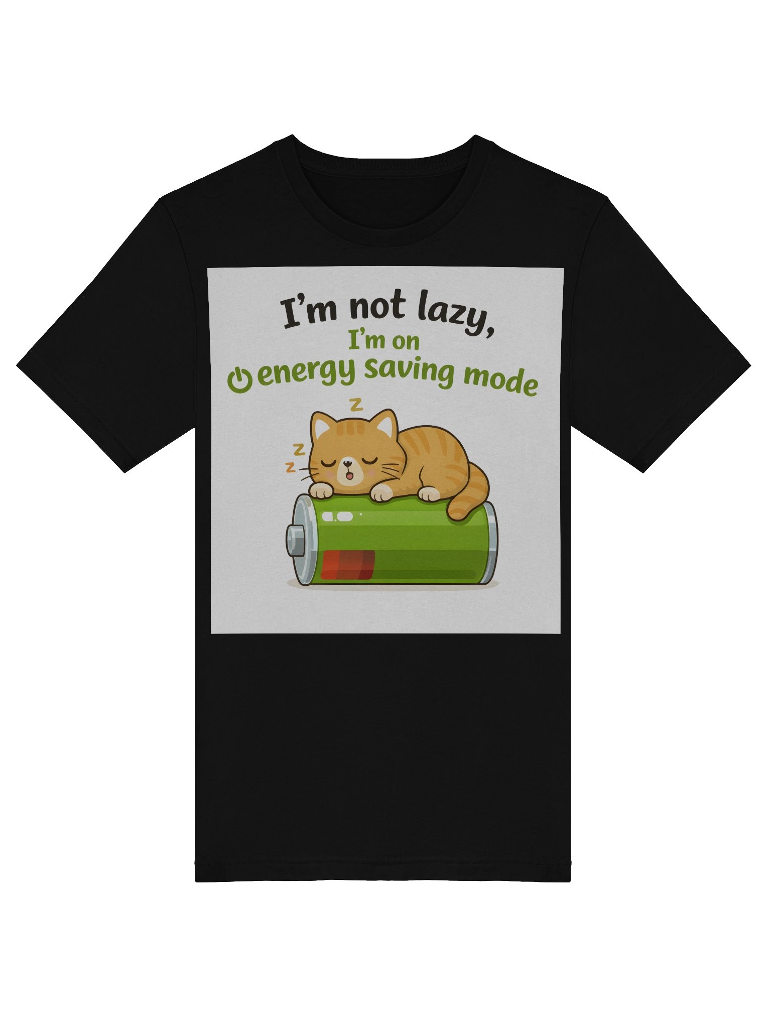 Energy Saving Mode – Lazy, Not Lazy T-Shirt product image (5)