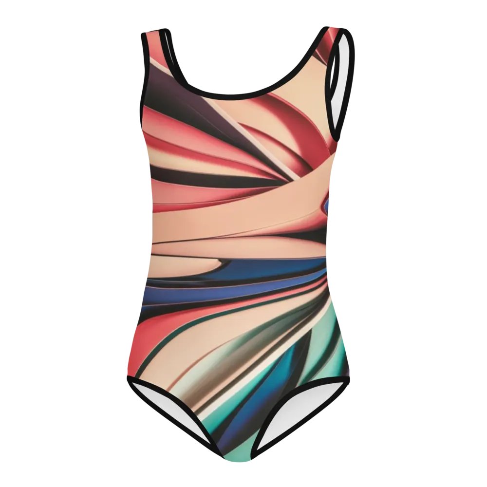 TDS Music Kids Abstract Swimsuit in Vibrant Colors (Sizes 2T-7) product image (6)