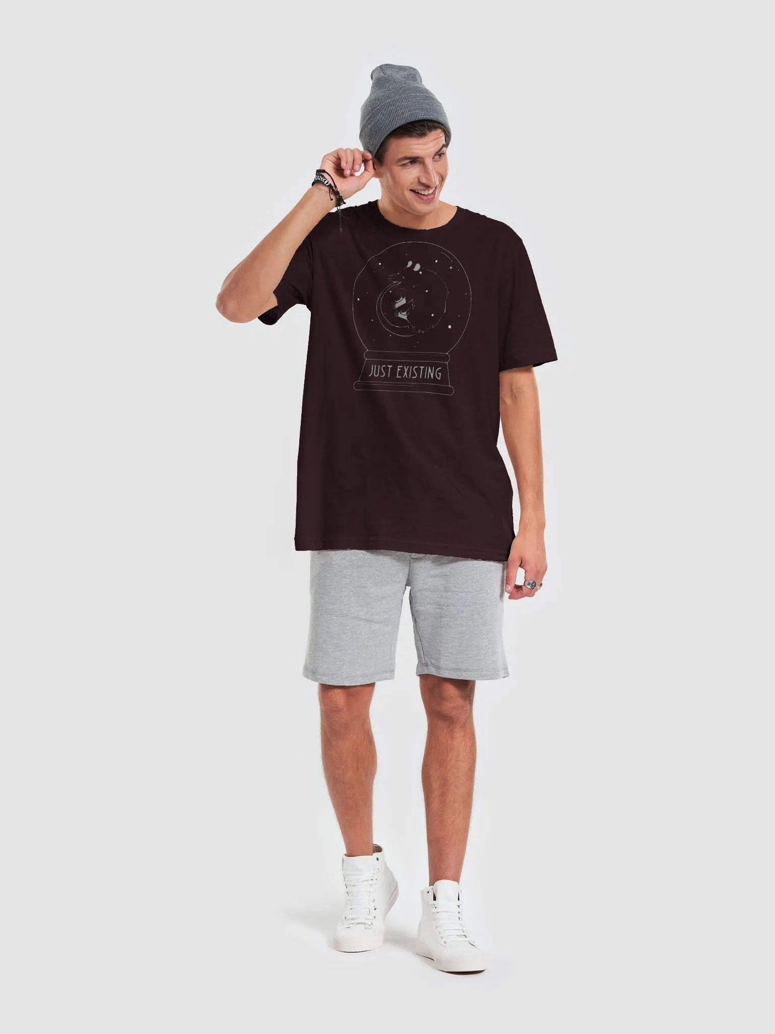 Just Existing supersoft unisex t-shirt product image (7)