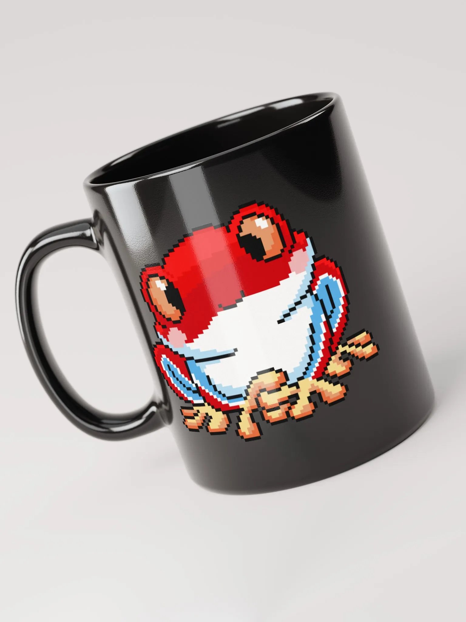 Red Rip the Frog Black Glossy Mug product image (5)
