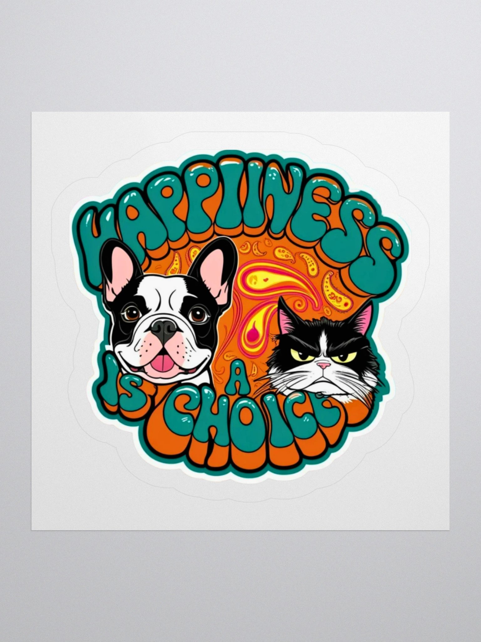 Happiness is a Choice Psychedelic Sticker product image (2)