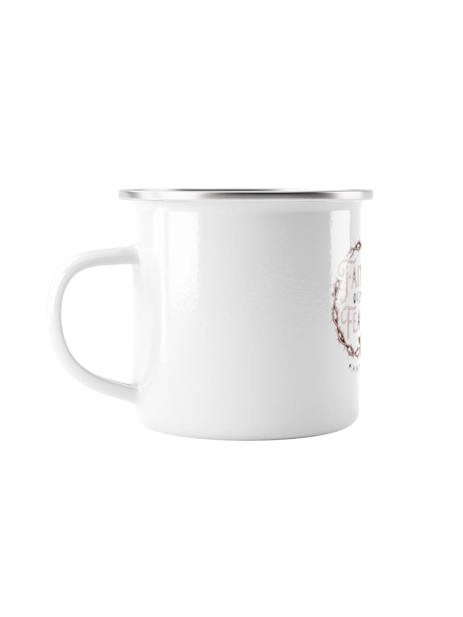 Faith Over Fear Enamel Mug product image (1)