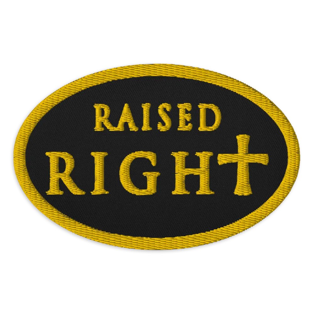 Raised Right Gold and Black Patch product image (1)
