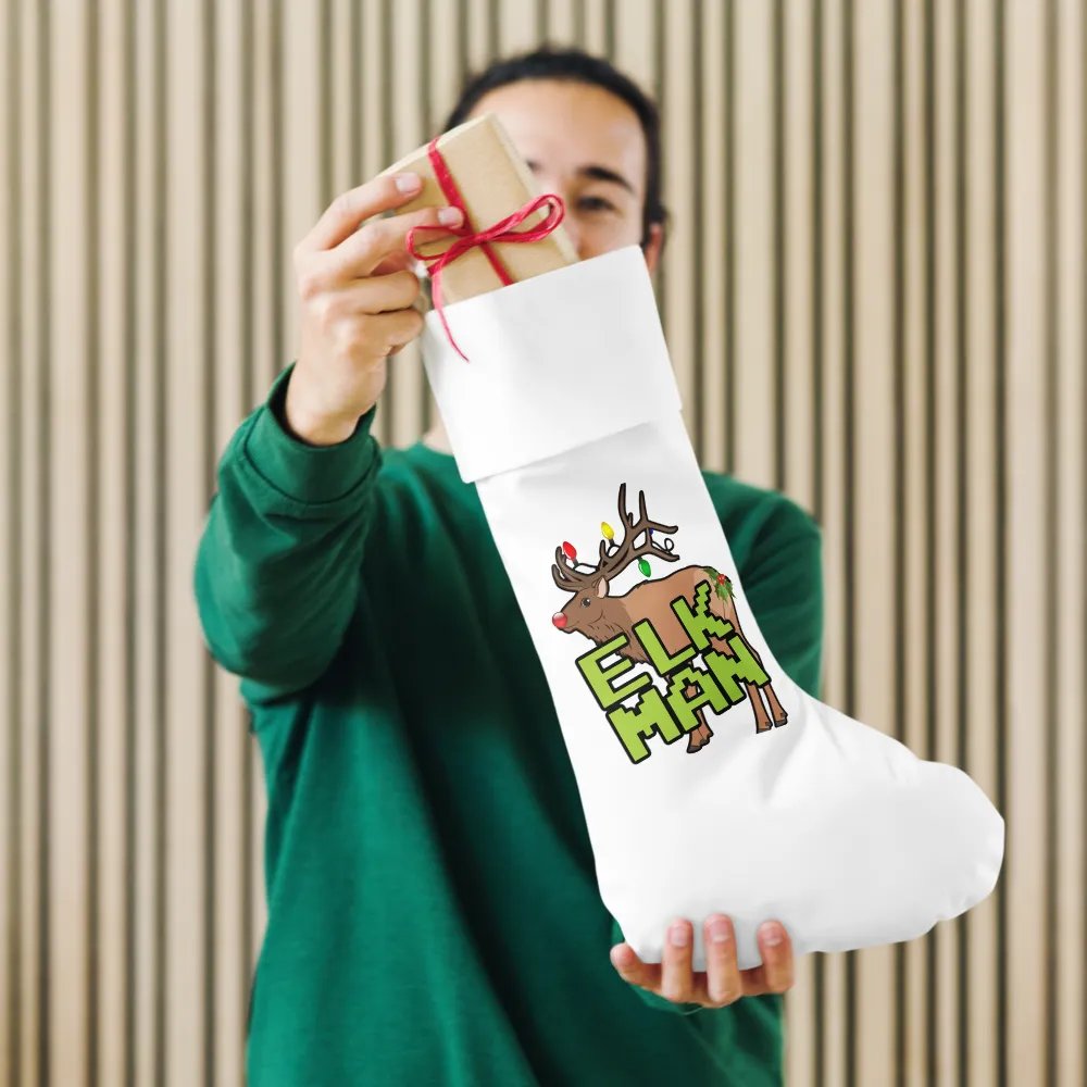 CHRISTMAS ELK MAN STOCKING!!! product image (10)