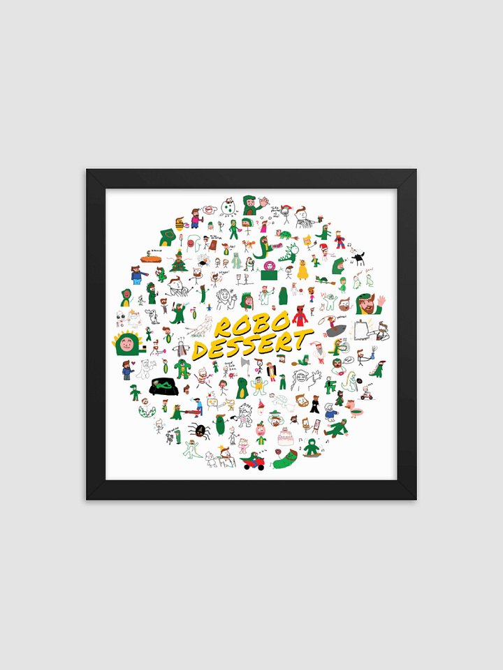 RoboDessert Garlicverse Collage Framed Poster product image (1)