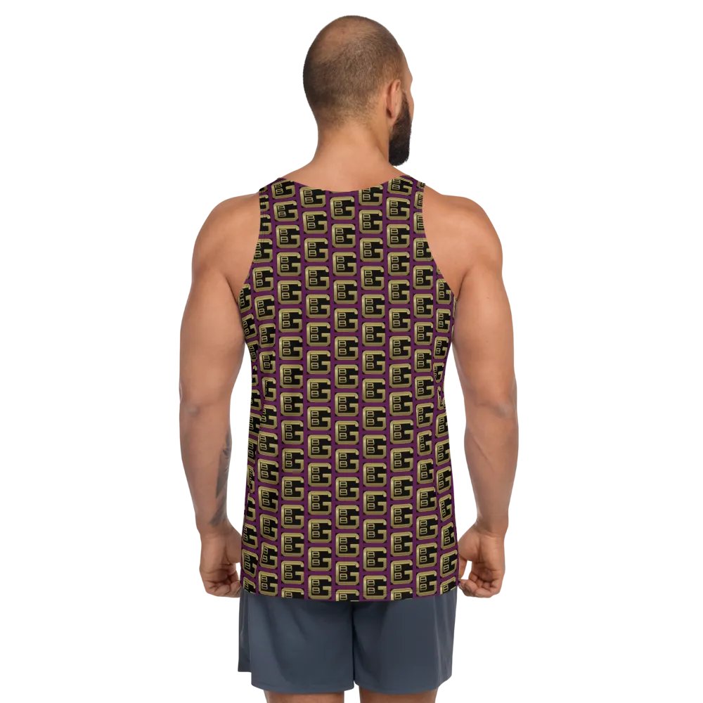 Purple Pattern BBG Designer Logo Tank-top product image (2)