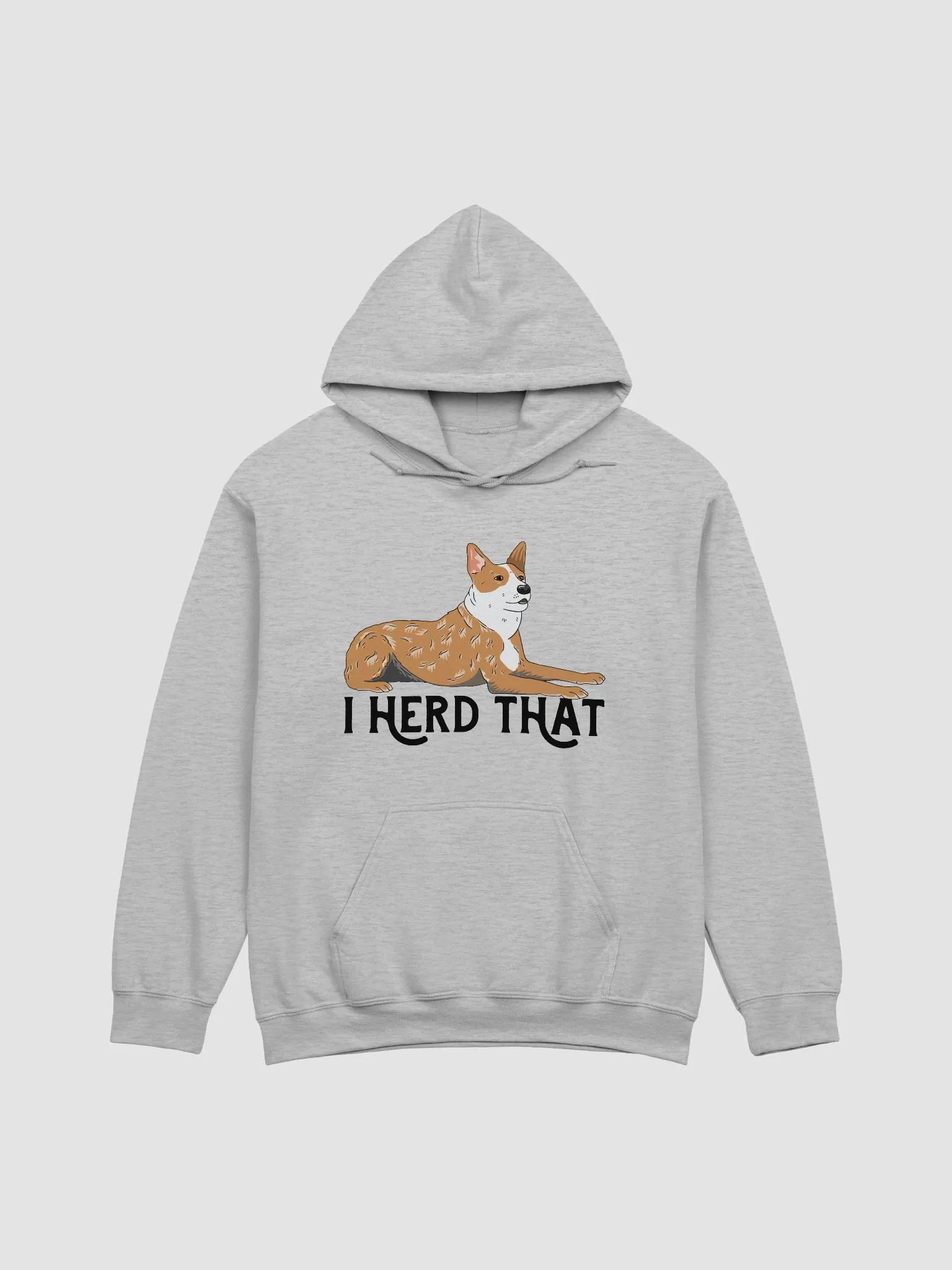 I Herd That Red Heeler 2 Hoodie | Hooded Sweatshirt for Australian Cattle Dog (Red Heeler) Owners product image (24)