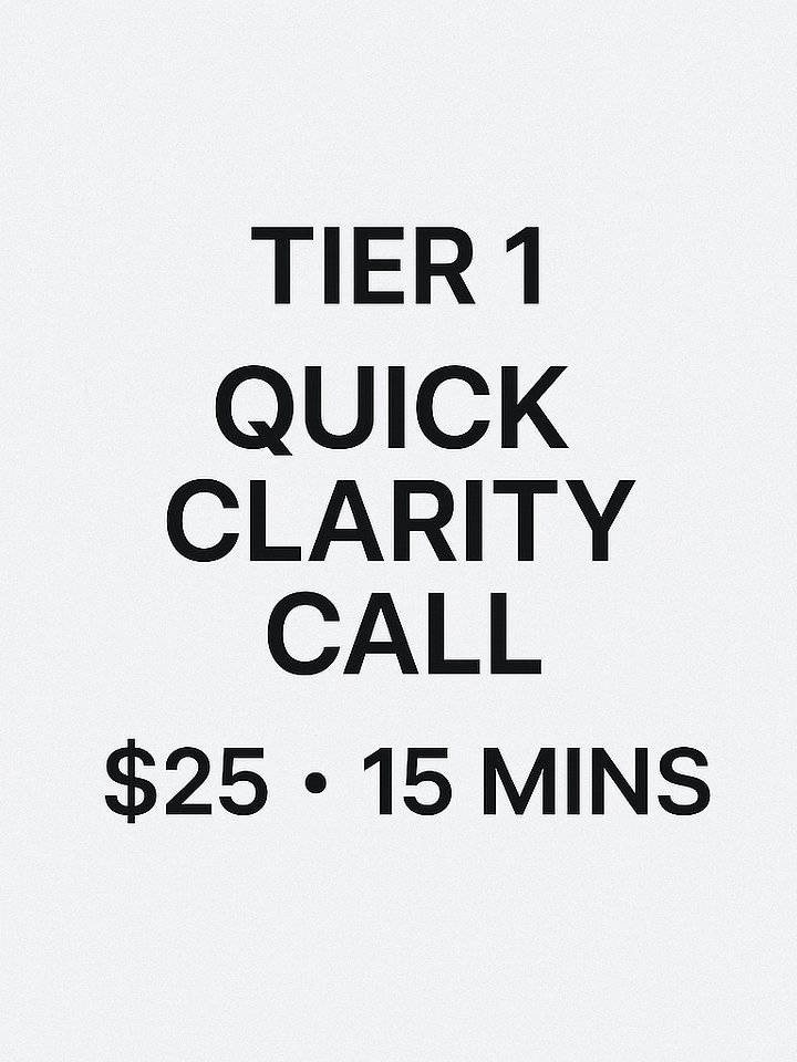 Tier 1: Quick Clarity Call Music Registration Consultation for Artists – Get Paid & Protected | HQ MAR product image (1)