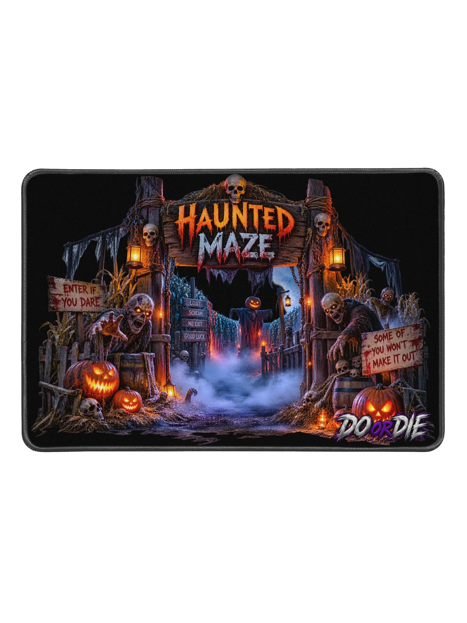 Haunted Maze Halloween Desk Mat product image (1)