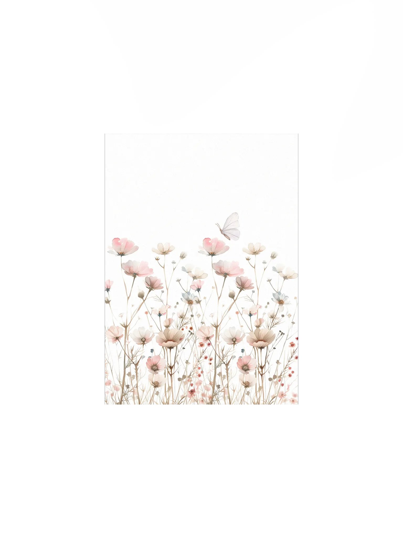 Watercolor Pink Wildflower Meadow product image (2)