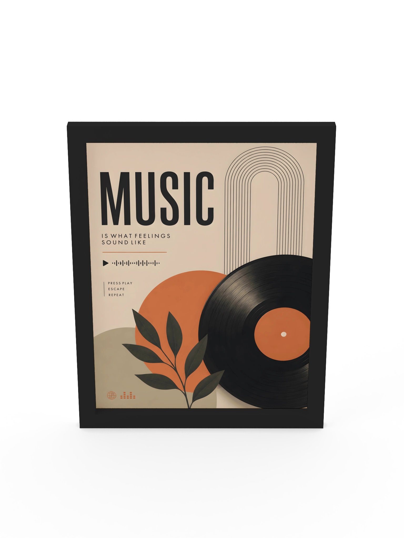 Music Is What Feelings Sound Like — Retro Music Boho Wall Art product image (17)