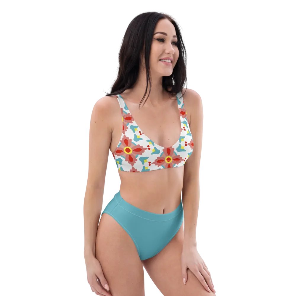 Floral Fantasy Recycled High Waisted Bikini Set product image (9)