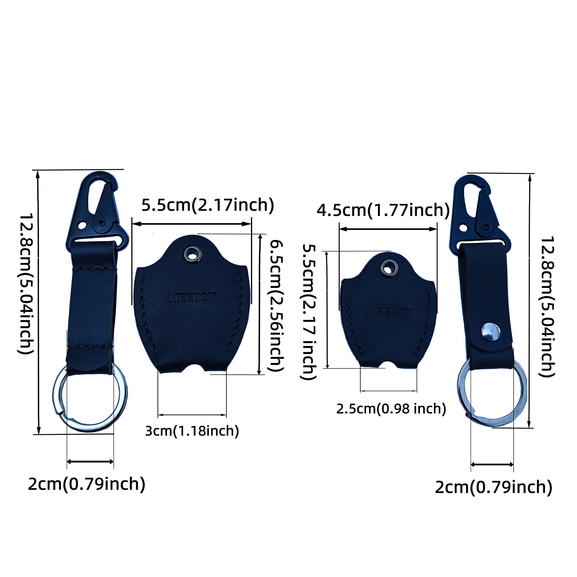 MEEBOY small leather house key caps for broken key, men and women leather door key covers product image (2)