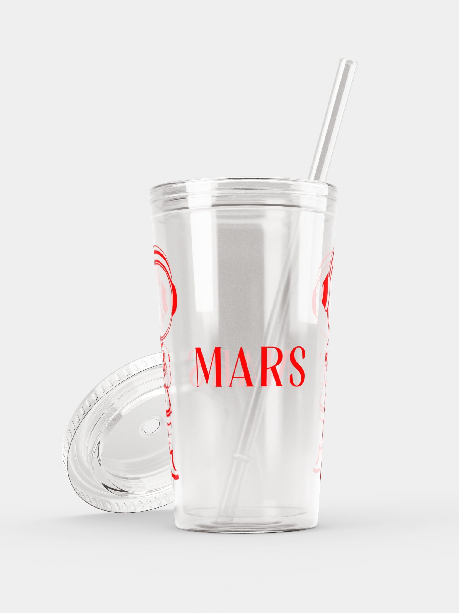 MARS Astronaut Tumbler in Clear with Red Ink product image (7)