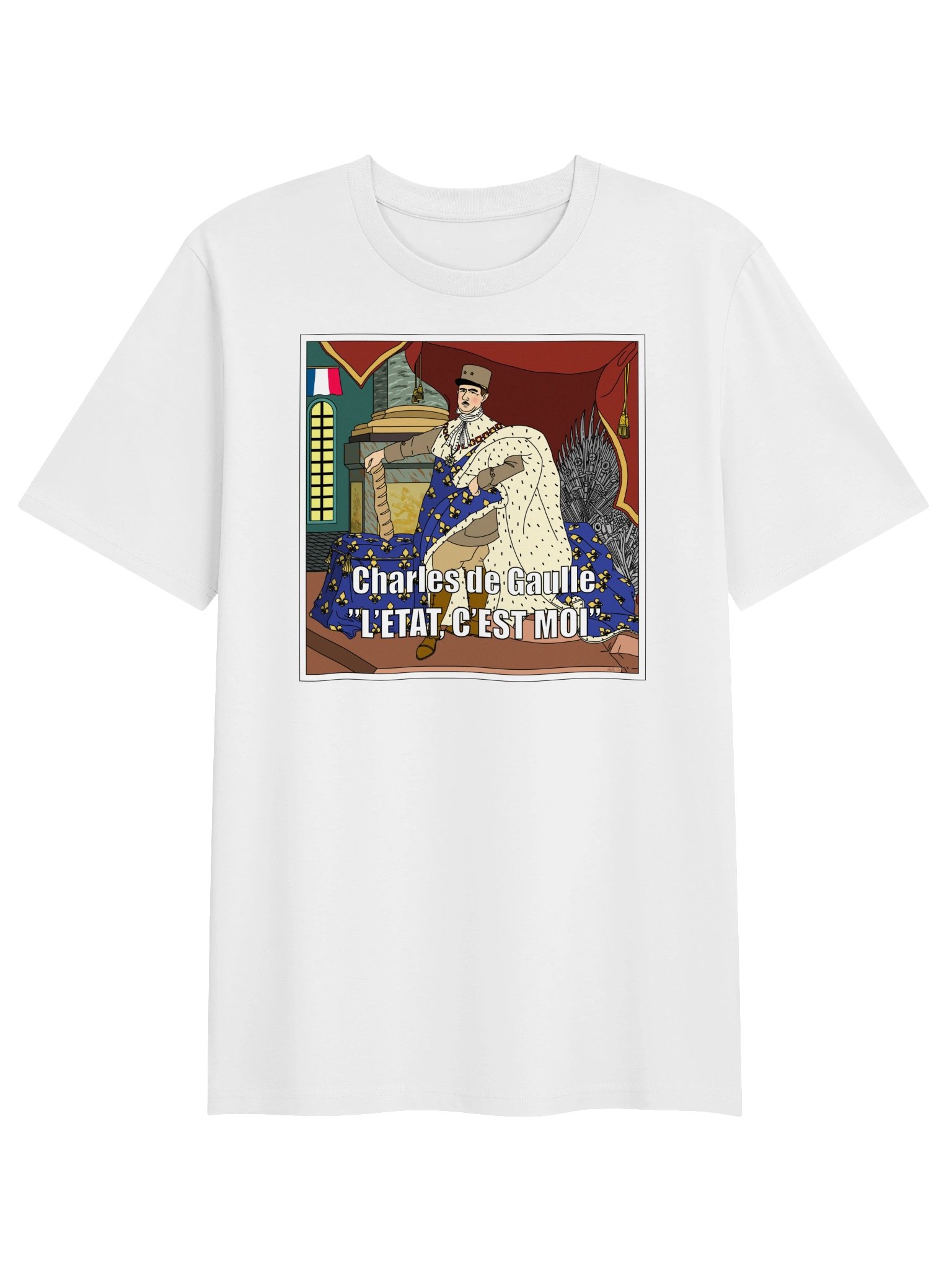 L'etat c'est moi - Charles De Gaulle (Organic unisex T-shirt) product image (4)