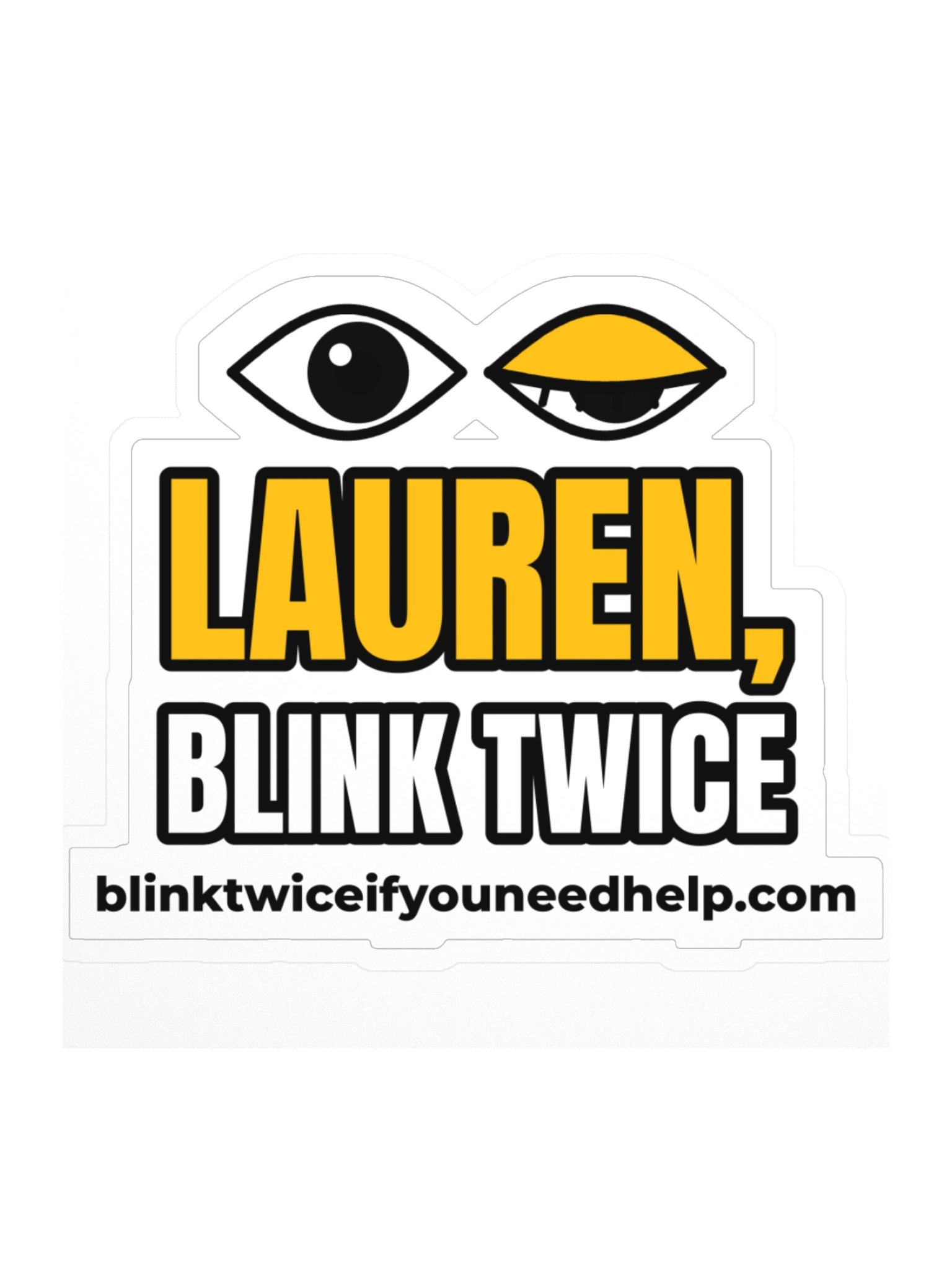 Lauren, Blink Twice Sticker product image (1)