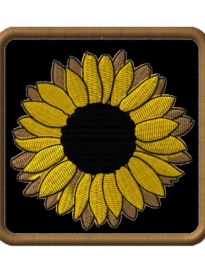 Hidden Disability Sunflower Embroidered Patch product image (1)