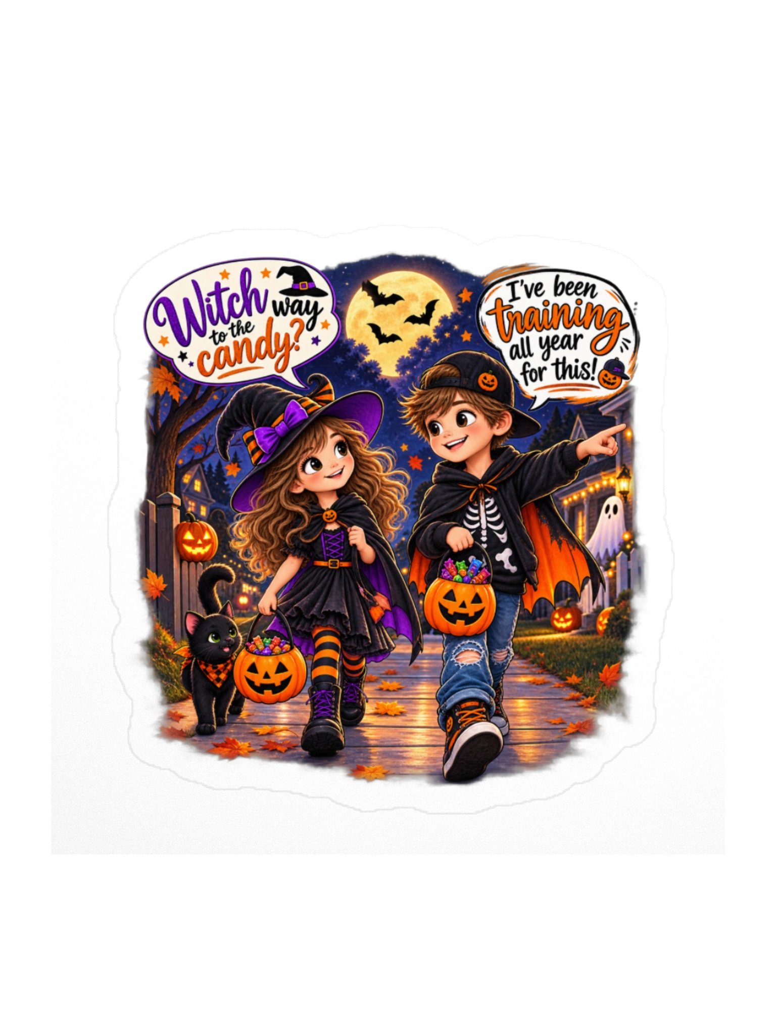 Trick or Treat Sticker product image (1)