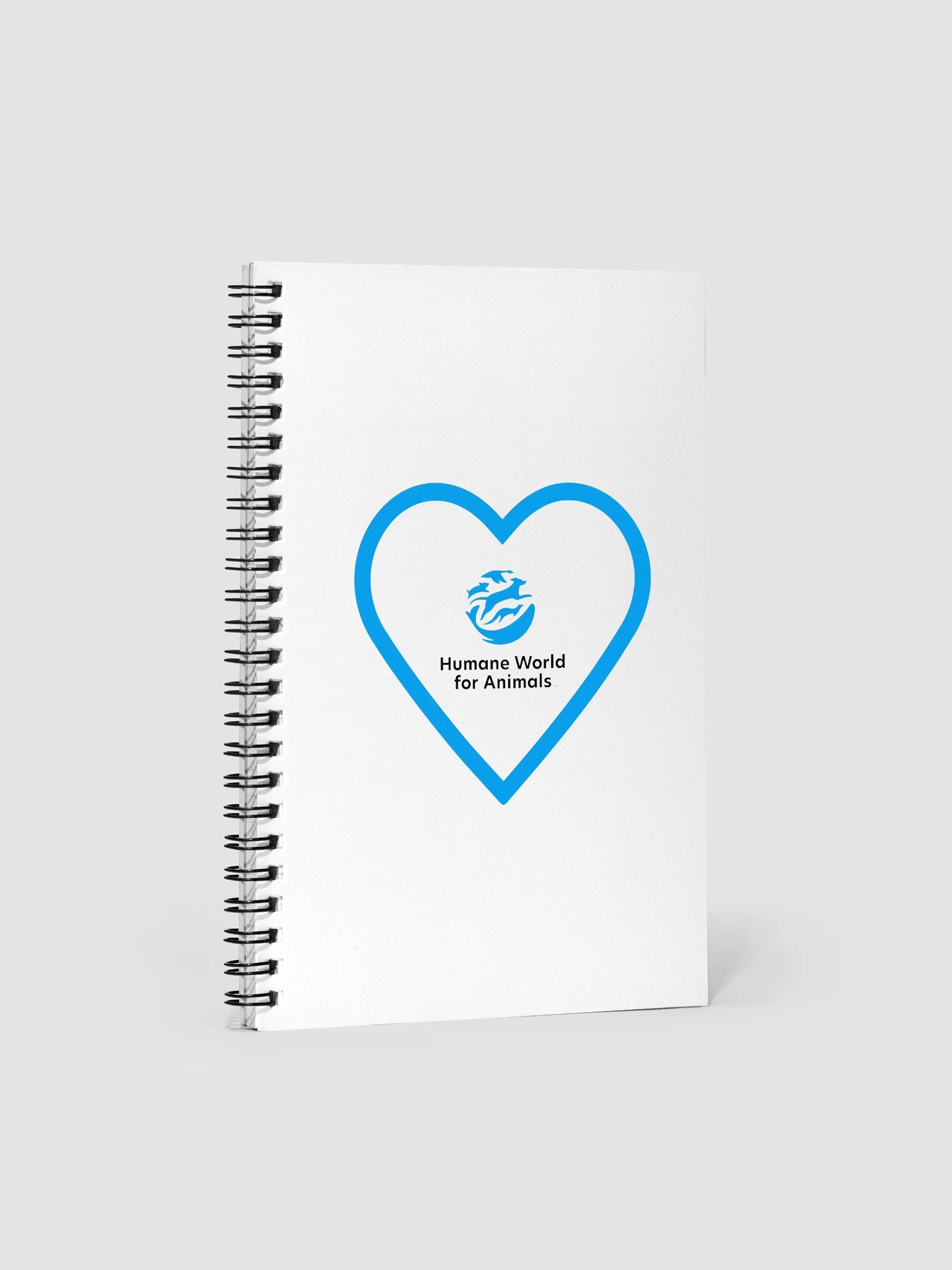 Humane World for Animals logo - Blue heart - Notebook product image (1)