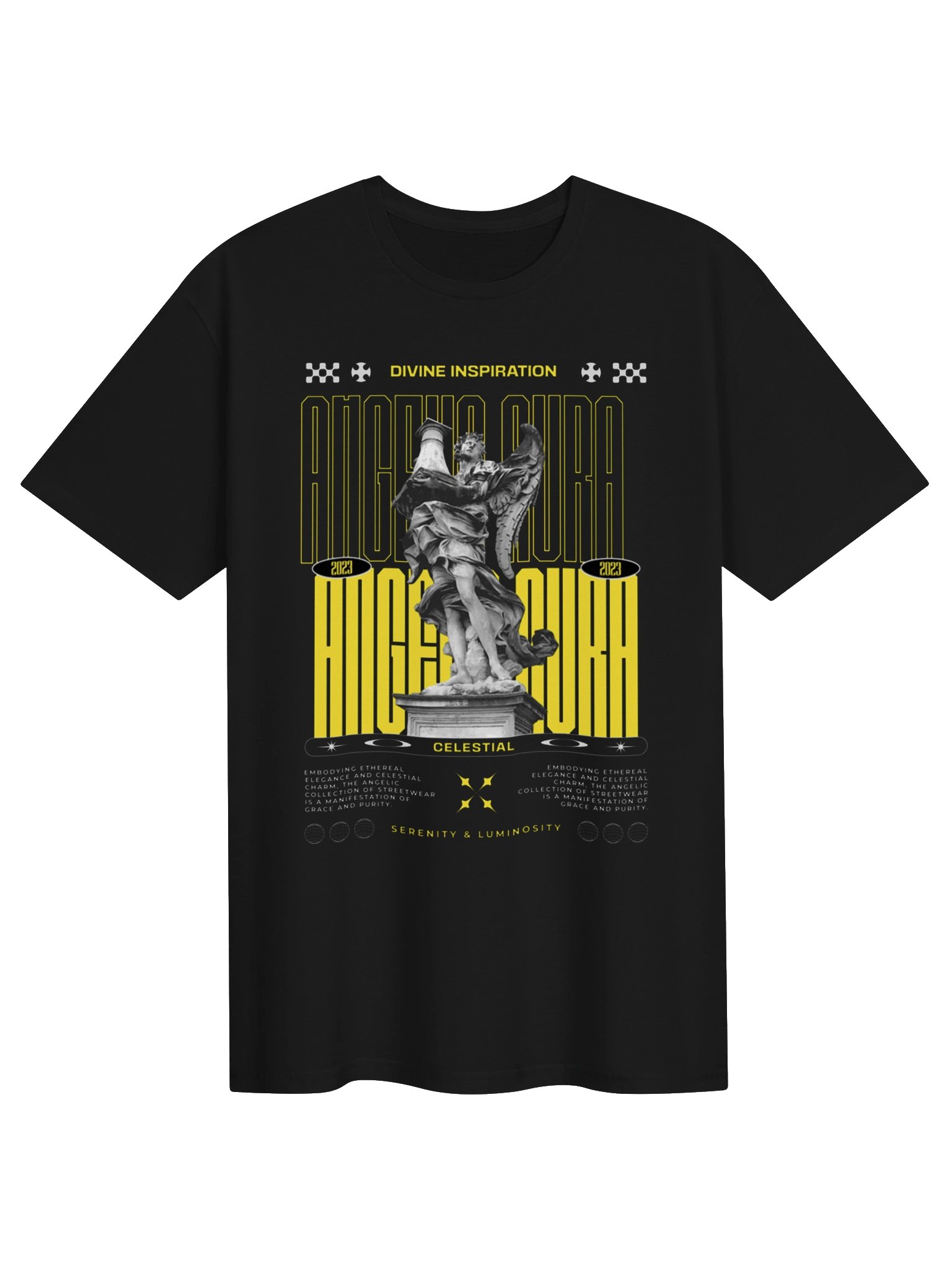 Divine Inspiration Celestial Statue Graphic Unisex Softstyle T-Shirt product image (1)