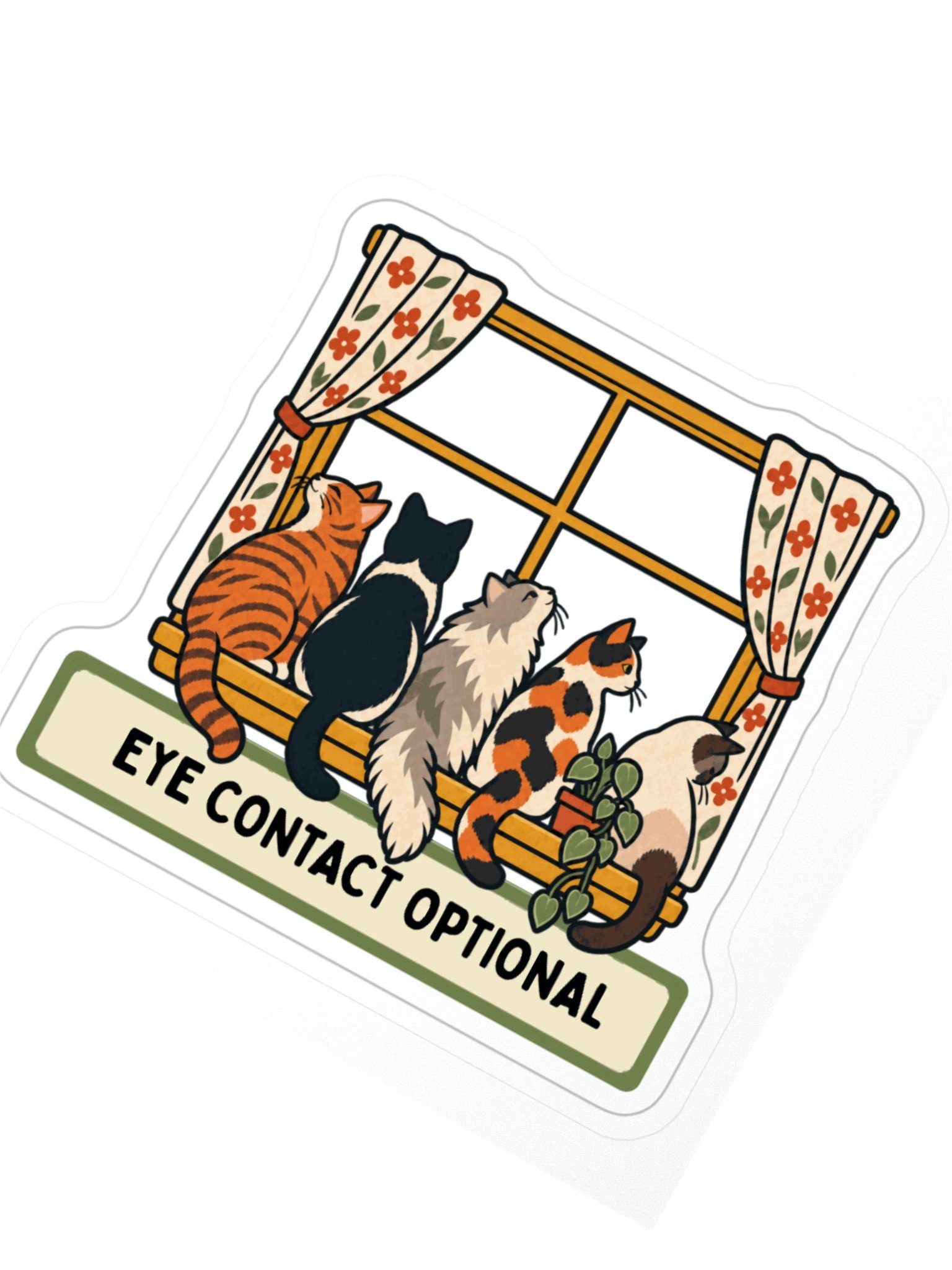 Eye Contact Optional - Sticker product image (2)