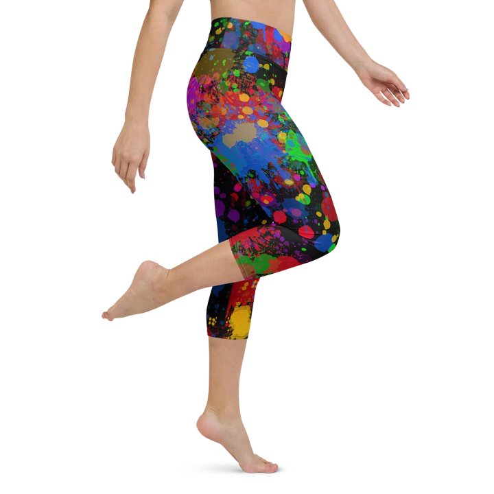 JokersVibe Graffiti Style Capri Leggings product image (2)