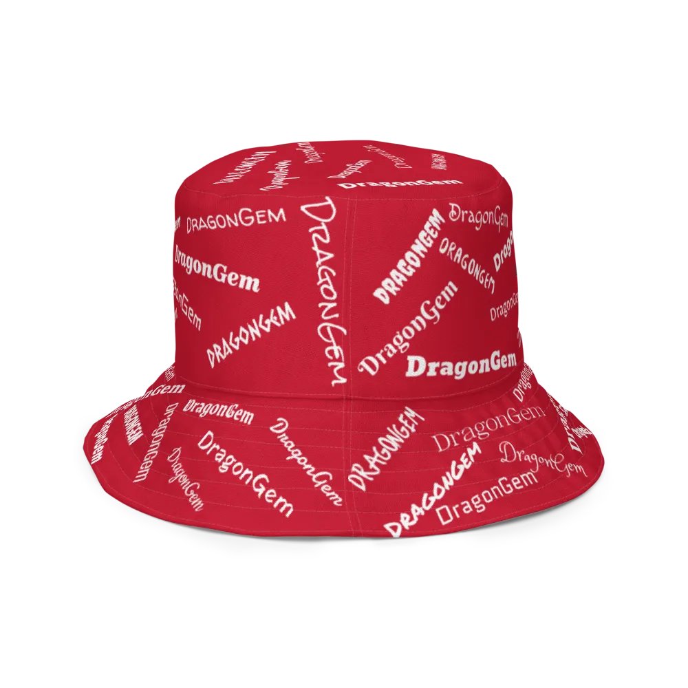 DragonGem Red Reversible Bucket Hat product image (4)