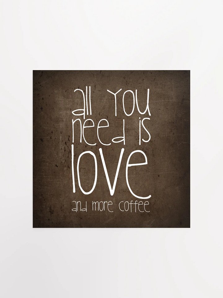 Love & Coffee Textured Poster product image (3)
