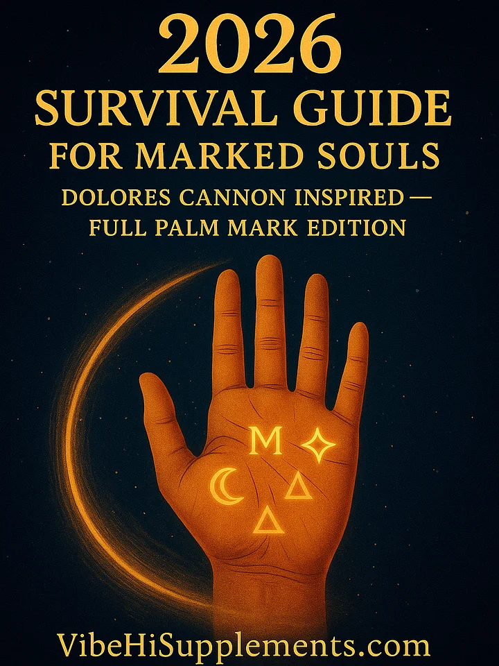 2026 Survival Guide For Marked Souls- Dolores Cannon Inspired Full Palm Mark Edition product image (1)