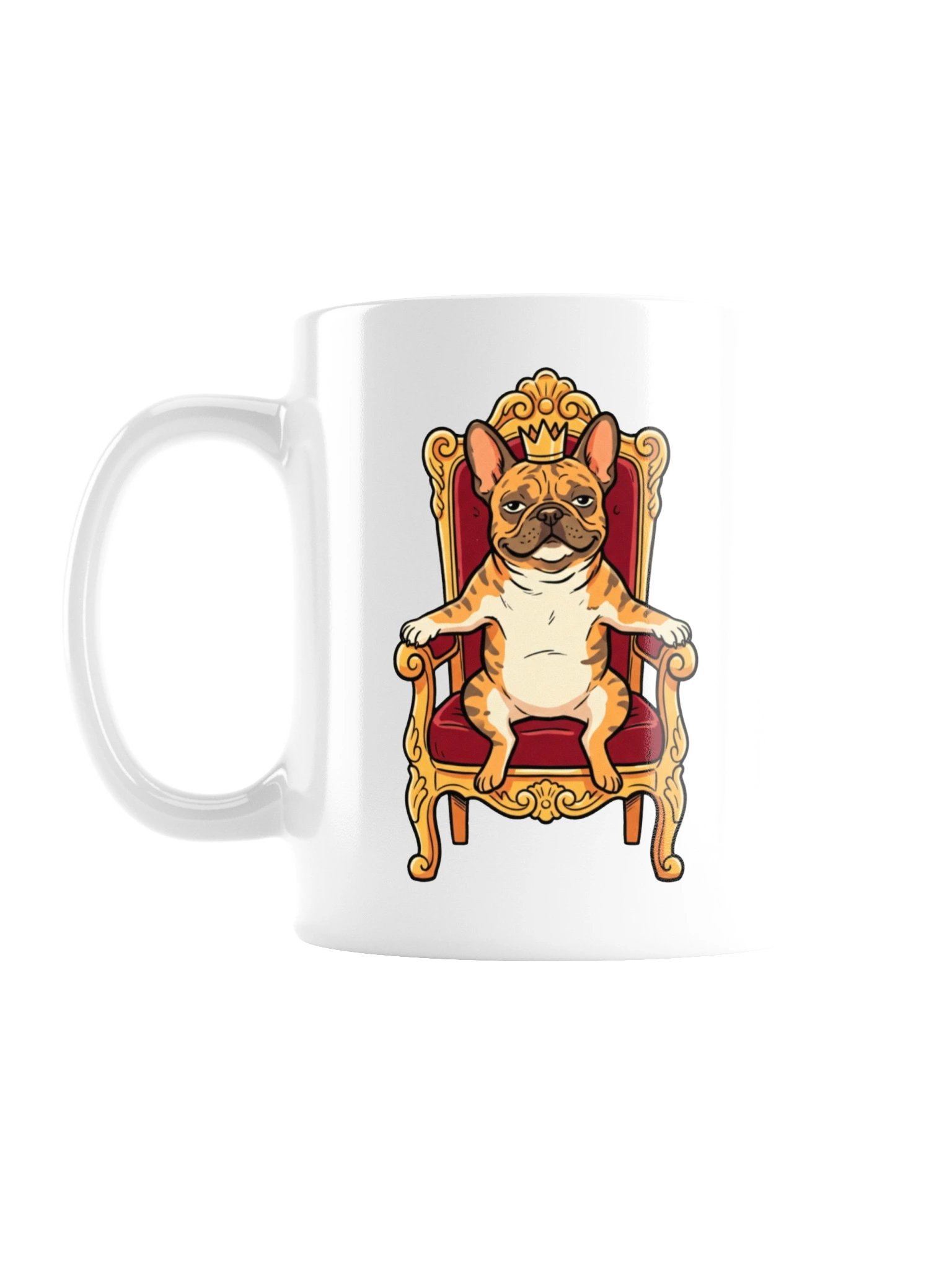 French Bulldog on the Throne Mug product image (1)