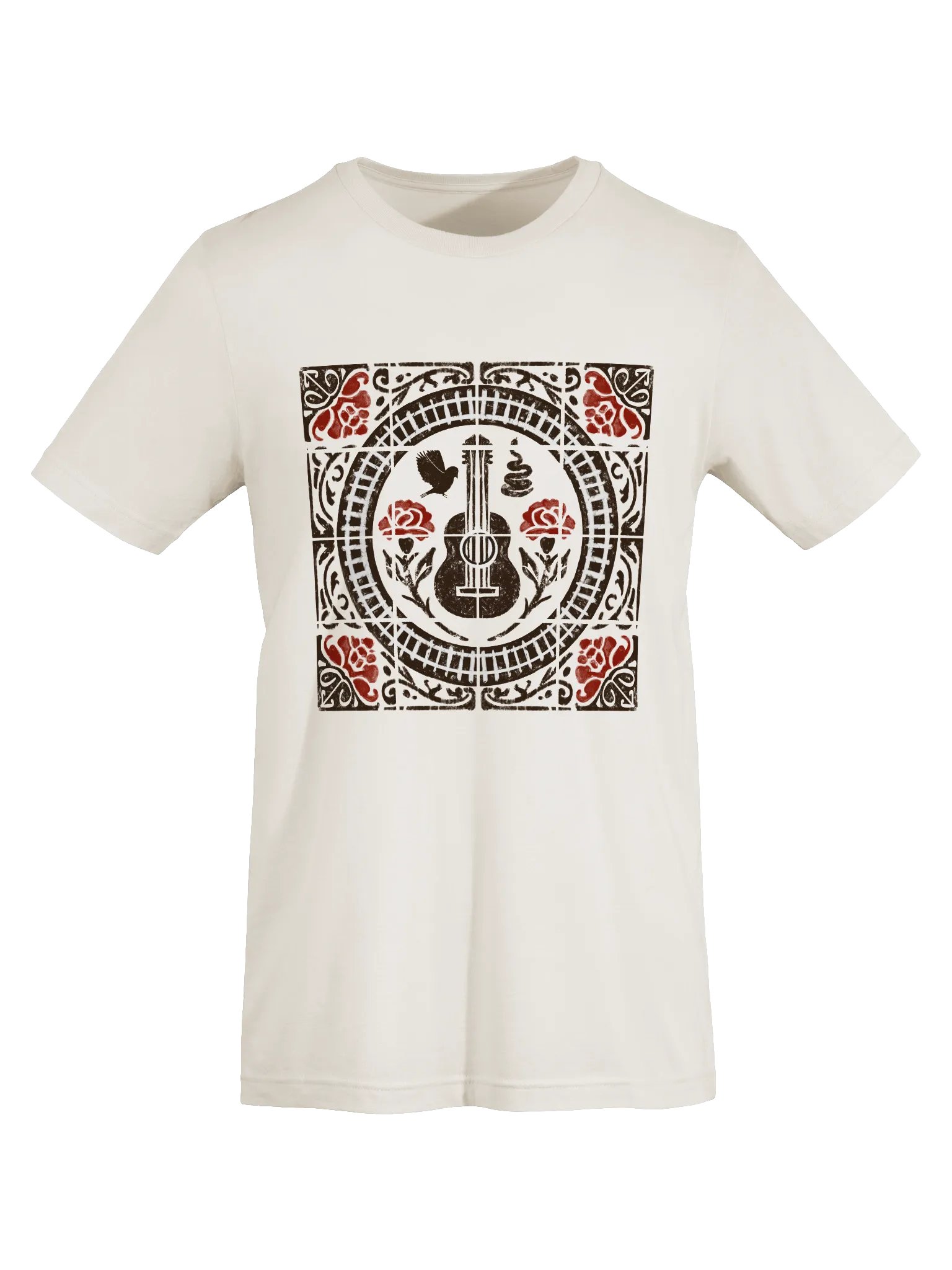 Hadestown Spanish Tile T-Shirt – Bella+Canvas Supersoft Greek Myth Broadway Tee product image (4)