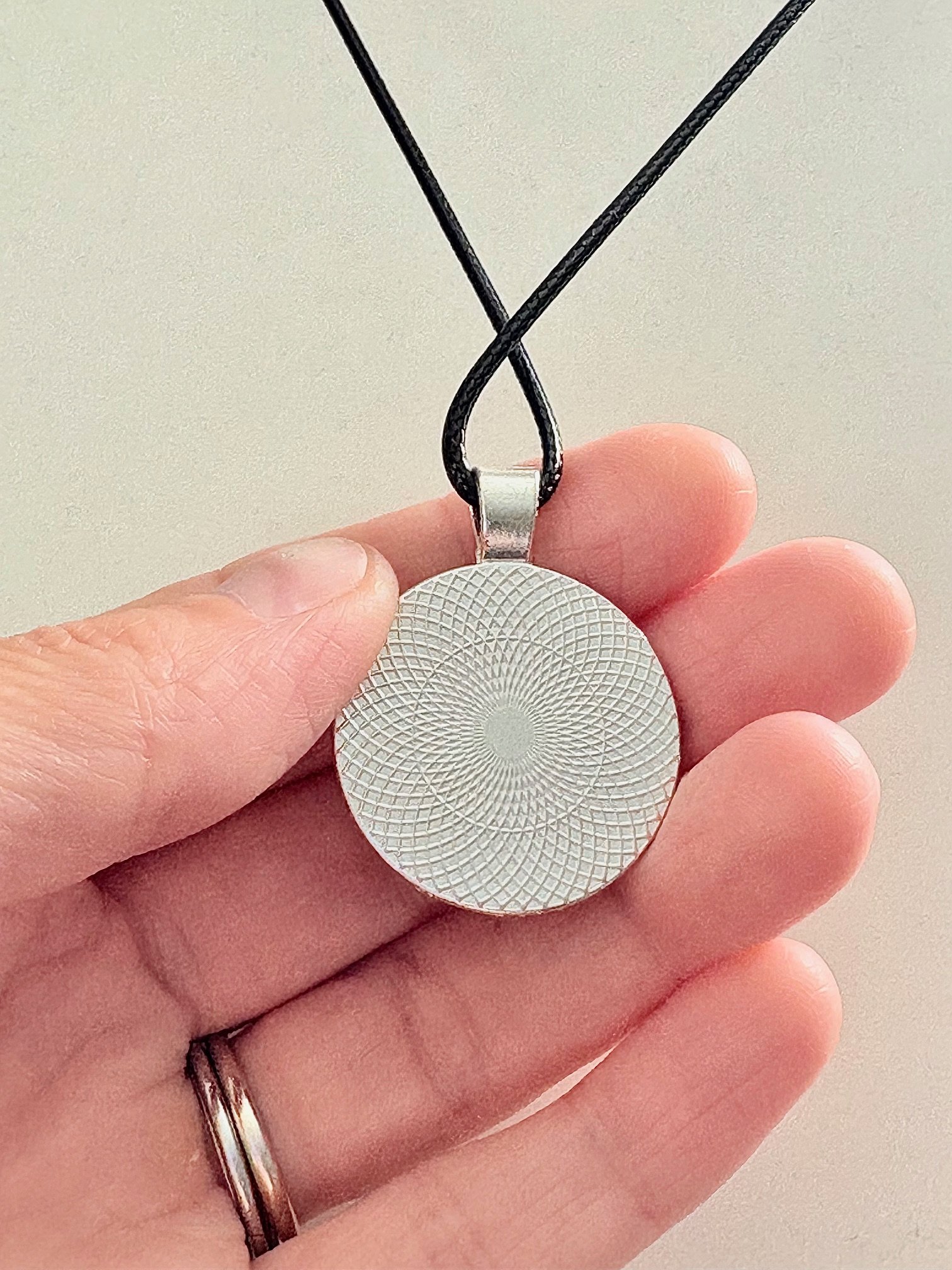 MFD-00212 | Coastal Calm Horizon Pendant Necklace | Handmade Glass Art Jewelry | Monique Faella Designs™ product image (4)