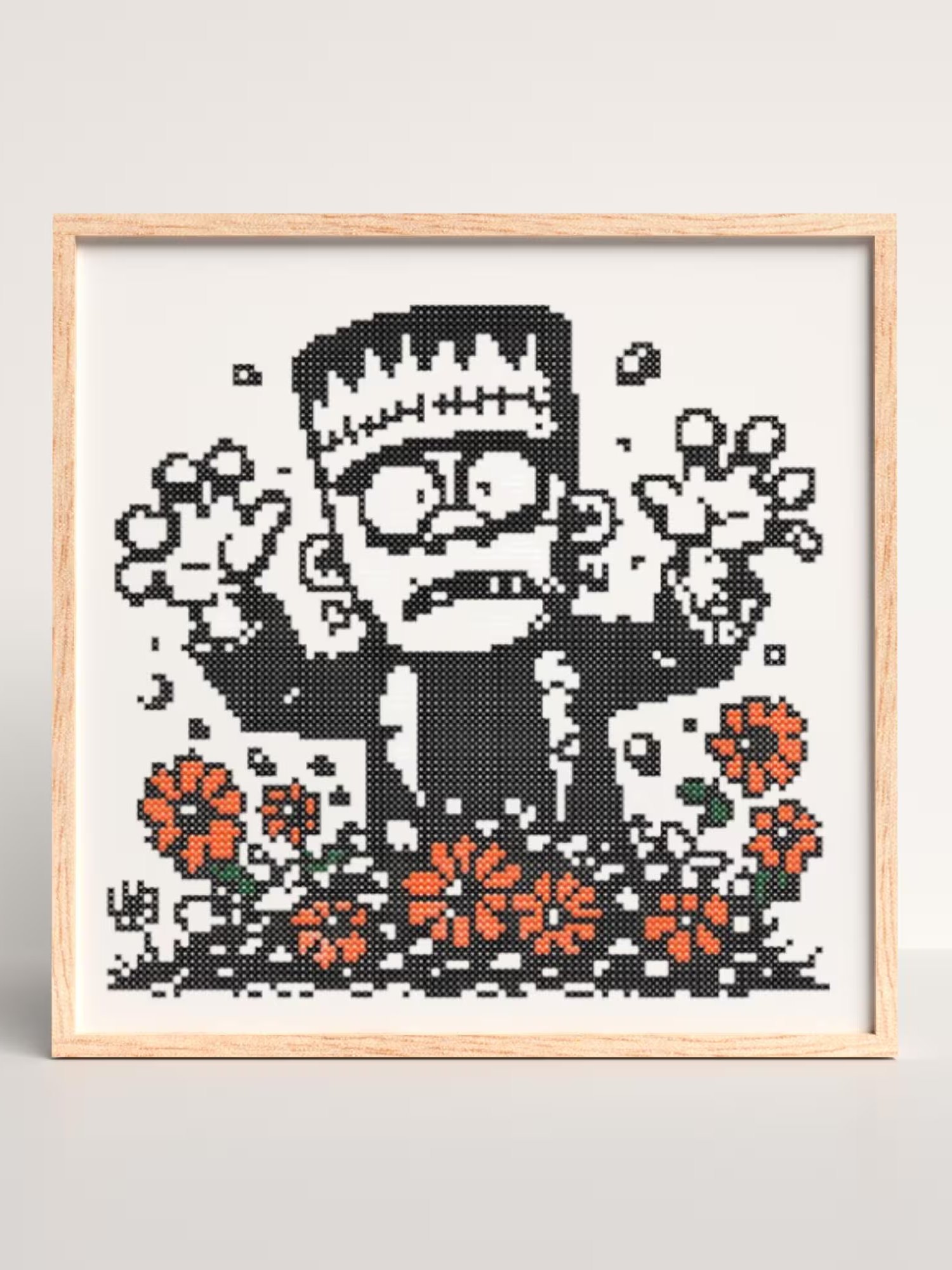 Frankenstein Rising Cross Stitch Pattern product image (6)