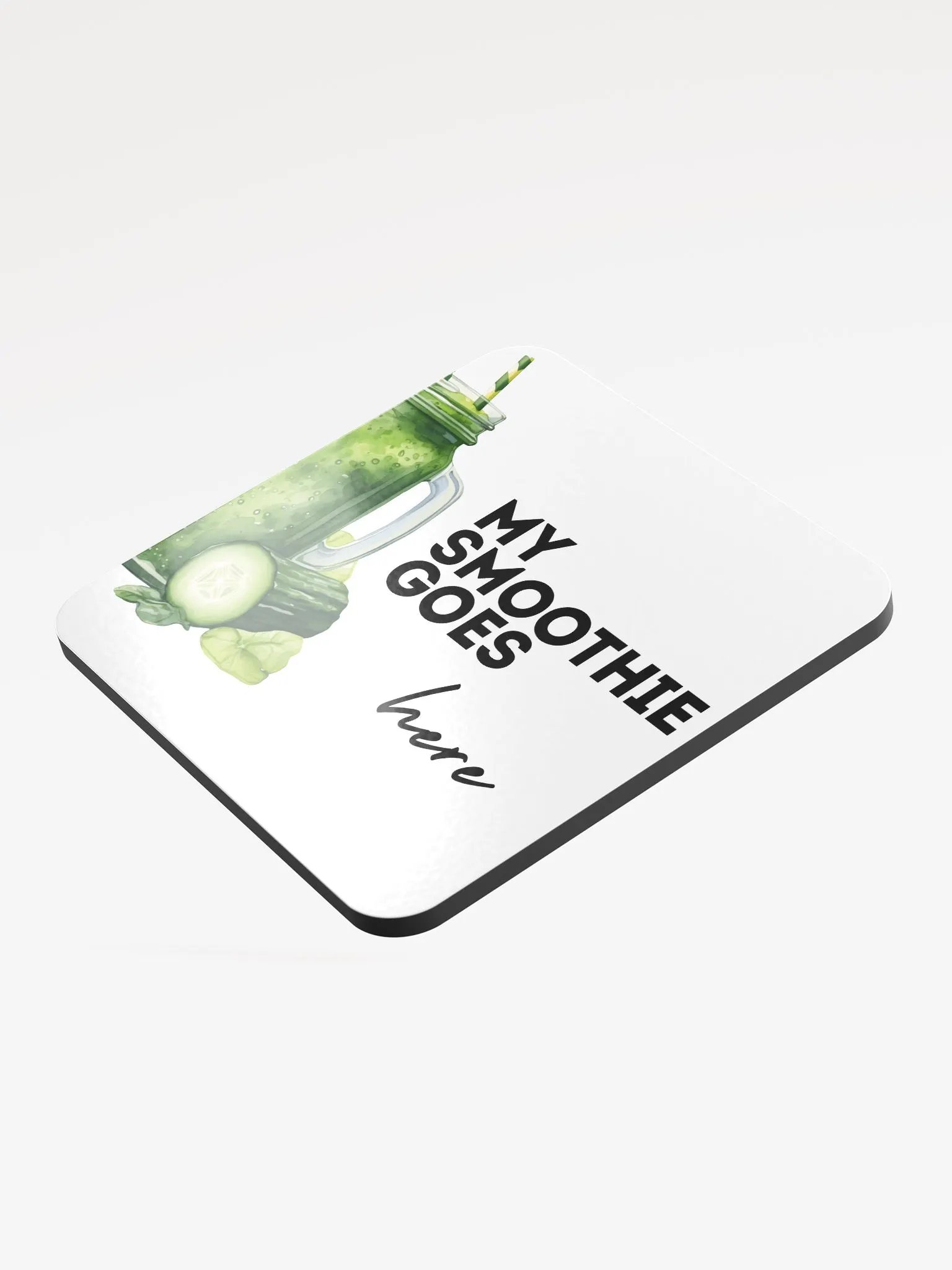 My Smoothie Goes Here Cork Coaster product image (3)