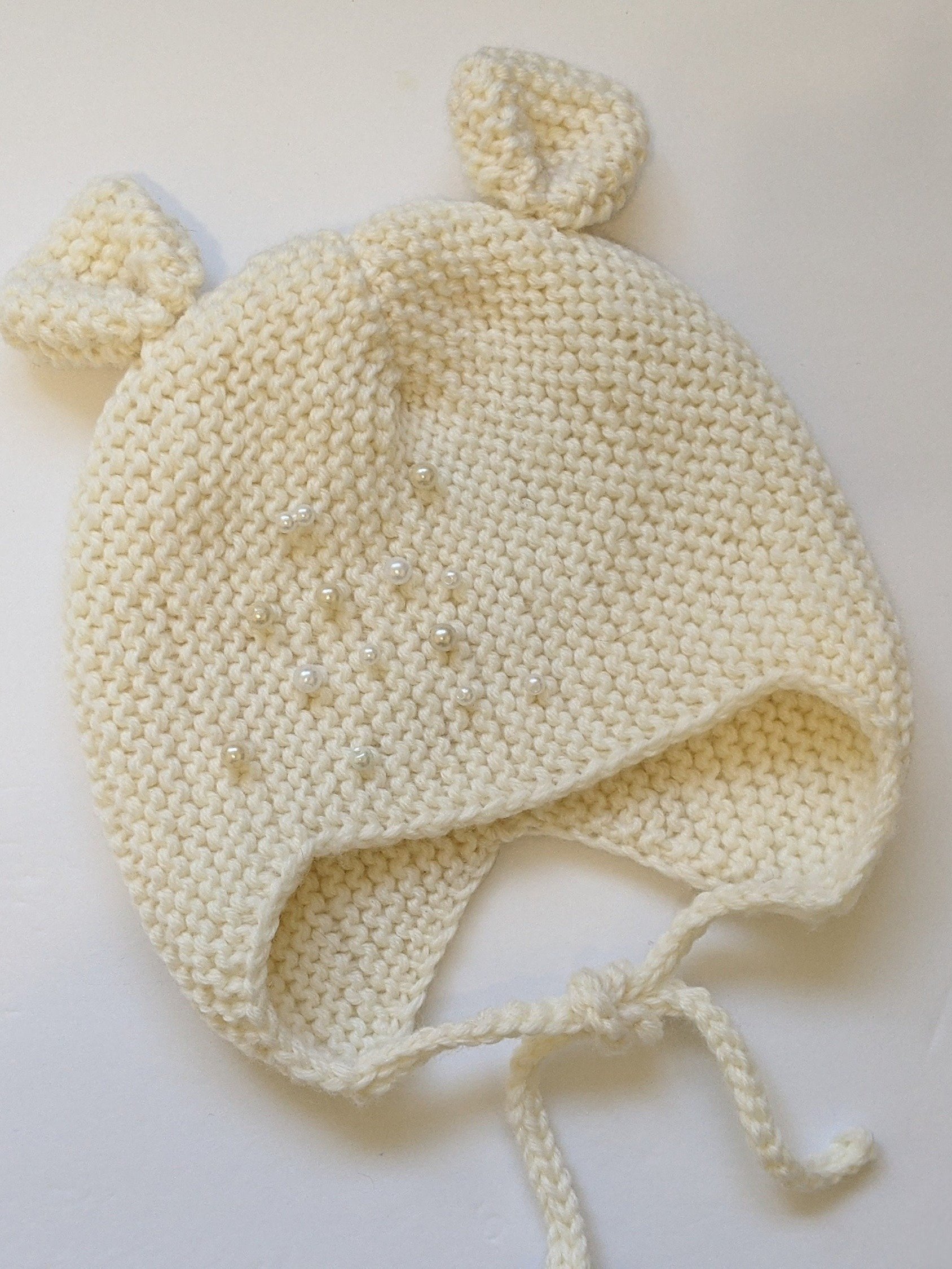 Teddy Bear Baby Knit Hat Pattern product image (2)