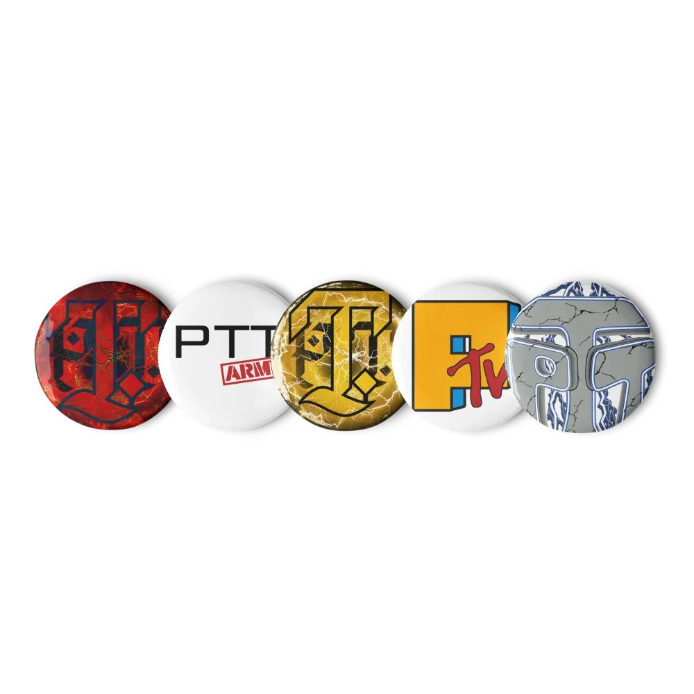 PTT Pin Buttons ! (5 set) product image (1)